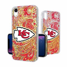 Чехол на телефон Kansas City Chiefs iPhone Paisley Design Glitter