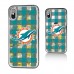Чехол на телефон Miami Dolphins iPhone Plaid Design Glitter