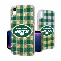 Чехол на телефон New York Jets iPhone Plaid Design Glitter