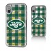 Чехол на телефон New York Jets iPhone Plaid Design Glitter