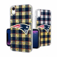 Чехол на телефон New England Patriots iPhone Plaid Design Glitter