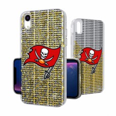Чехол на телефон Tampa Bay Buccaneers iPhone Text Backdrop Design Glitter
