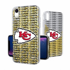 Чехол на телефон Kansas City Chiefs iPhone Text Backdrop Design Glitter