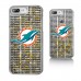Чехол на телефон Miami Dolphins iPhone Text Backdrop Design Glitter