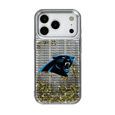 Чехол на iPhone Carolina Panthers iPhone Text Backdrop Design - оригинальные аксессуары NFL Каролина Пантэрз