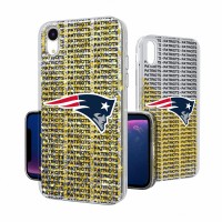 Чехол на телефон New England Patriots iPhone Text Backdrop Design Glitter