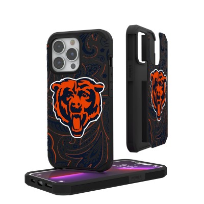 Чехол на iPhone Chicago Bears iPhone Rugged Paisley Design - оригинальные аксессуары NFL Чикаго Бирз
