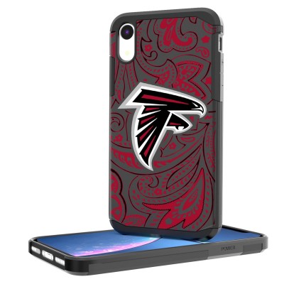 Atlanta Falcons iPhone Rugged Paisley Design Case