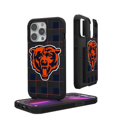 Чехол на iPhone Chicago Bears iPhone Rugged Plaid Design - оригинальные аксессуары NFL Чикаго Бирз