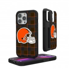 Cleveland Browns iPhone Rugged Plaid Design Case