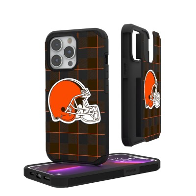 Cleveland Browns iPhone Rugged Plaid Design Case