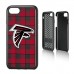 Atlanta Falcons iPhone Rugged Plaid Design Case