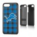 Detroit Lions iPhone Rugged Plaid Design Case