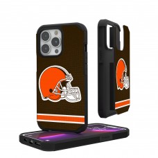 Чехол на iPhone Cleveland Browns iPhone Rugged Stripe Design