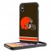 Чехол на iPhone Cleveland Browns iPhone Rugged Stripe Design - оригинальные аксессуары NFL Кливлэнд Браунс