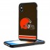 Чехол на iPhone Cleveland Browns iPhone Rugged Stripe Design - оригинальные аксессуары NFL Кливлэнд Браунс