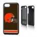 Чехол на iPhone Cleveland Browns iPhone Rugged Stripe Design - оригинальные аксессуары NFL Кливлэнд Браунс