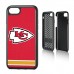 Чехол на телефон Kansas City Chiefs iPhone Rugged Stripe Design