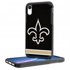 Чехол на телефон New Orleans Saints iPhone Rugged Stripe Design