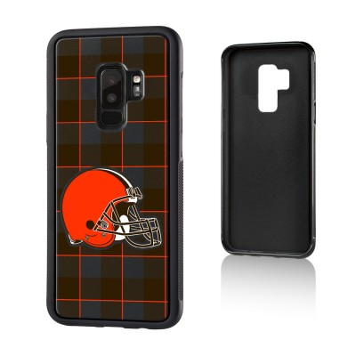 Cleveland Browns Galaxy Plaid Design Bump Case