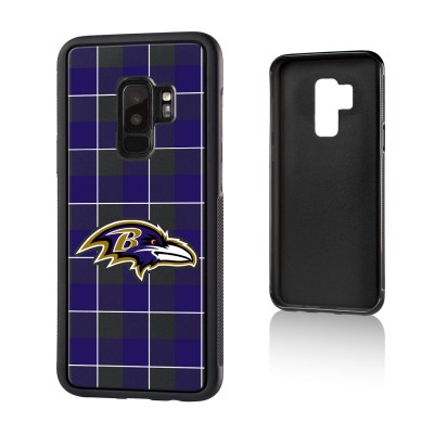 Baltimore Ravens Galaxy Plaid Design Bump Case