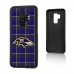 Baltimore Ravens Galaxy Plaid Design Bump Case