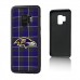 Baltimore Ravens Galaxy Plaid Design Bump Case