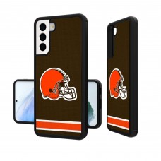 Чехол на телефон Samsung Cleveland Browns Galaxy Stripe Design