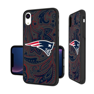 Чехол на телефон New England Patriots iPhone Paisley Design Bump
