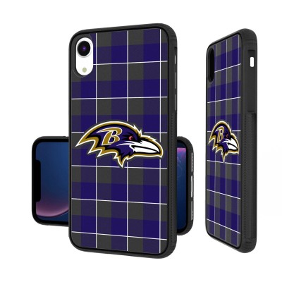 Чехол на iPhone Baltimore Ravens iPhone Plaid Design Bump Case - оригинальные аксессуары NFL Балтимор Равенс