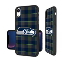 Чехол на телефон Seattle Seahawks iPhone Plaid Design Bump