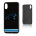 Чехол на iPhone Carolina Panthers iPhone Stripe Design Bump Case - оригинальные аксессуары NFL Каролина Пантэрз