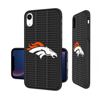 Чехол на телефон Чехол на iPhone Denver Broncos iPhone Text Backdrop Design Bump