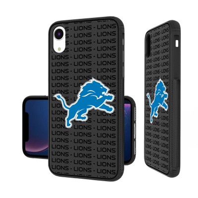 Detroit Lions iPhone Text Backdrop Design Bump Case