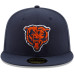 Бейсболка Chicago Bears New Era Navy Team Basic 59FIFTY