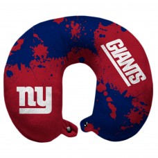 Подушка для путешествий New York Giants Splatter Polyester Snap Closure - Blue