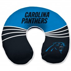 Carolina Panthers Wave Memory Foam U-Neck Travel Pillow - Blue