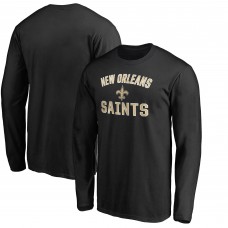 Футболка с длинным рукавом New Orleans Saints Black Victory Arch