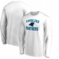 Футболка с длинным рукавом Carolina Panthers White Victory Arch