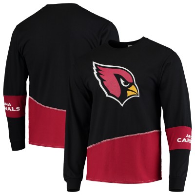 Футболка с длинным рукавом Arizona Cardinals Refried Apparel Sustainable Upcycled Angle - Black/Cardinal