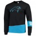 Футболка с длинным рукавом Carolina Panthers Refried Apparel Sustainable Upcycled Angle - Black/Blue