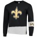 Футболка с длинным рукавом New Orleans Saints Refried Apparel Sustainable Upcycled Angle - Black/Gray