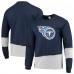 Футболка с длинным рукавом Tennessee Titans Refried Apparel Sustainable Upcycled Angle - Navy/Gray