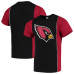 Футболка Arizona Cardinals Refried Apparel Black/Cardinal Upcycled Split Футболка Arizona Cardinals Refried Apparel Black/Cardinal Upcycled Split