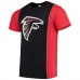 Футболка Atlanta Falcons Refried Apparel Sustainable Upcycled Split - Black/Red
