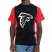 Футболка Atlanta Falcons Refried Apparel Sustainable Upcycled Split - Black/Red