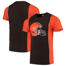 Футболка Cleveland Browns Refried Apparel Sustainable Upcycled Split - Brown/Orange