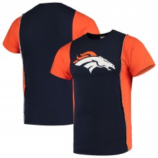 Футболка Denver Broncos Refried Apparel Sustainable Upcycled Split - Navy/Orange