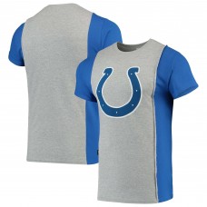 Футболка Indianapolis Colts Refried Apparel Sustainable Upcycled Split - Gray/Royal