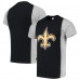 Футболка New Orleans Saints Refried Apparel Black/Gray Upcycled Split